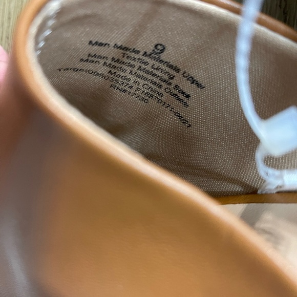 Paula Mule Heels- A New Day Size 9 New Cognac Brown Snakeskin Like Heels - Picture 7 of 10